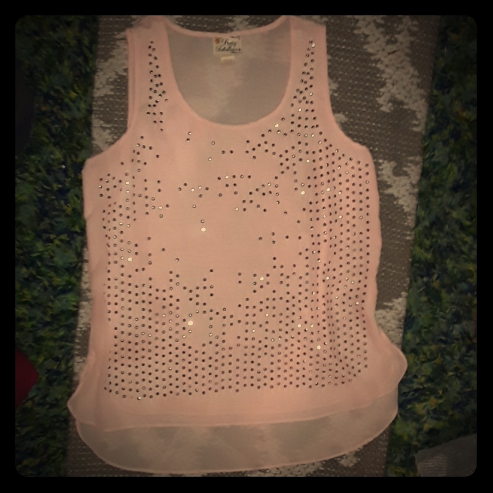 Beautiful sheer tank top sz small
